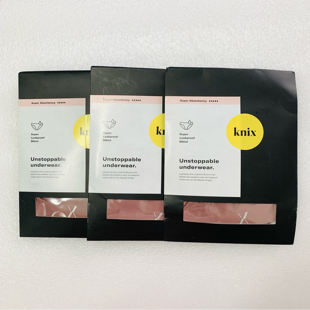 Knix Super Leakproof Bikini Panties - 3Pk Size XS
